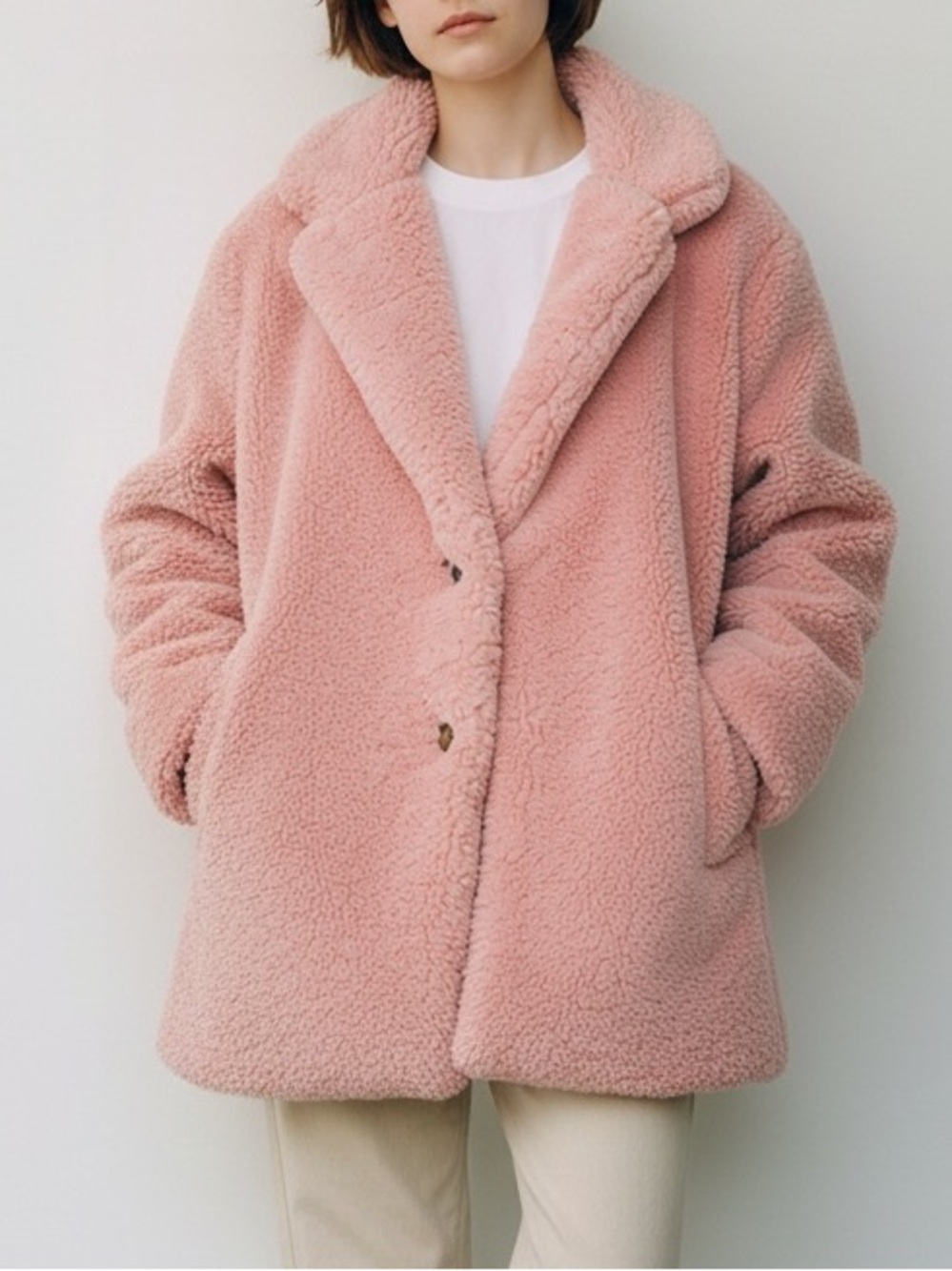 Thereabouts Ultra Plush Teddy Faux-Shearling Coat in Cotton Candy Pink